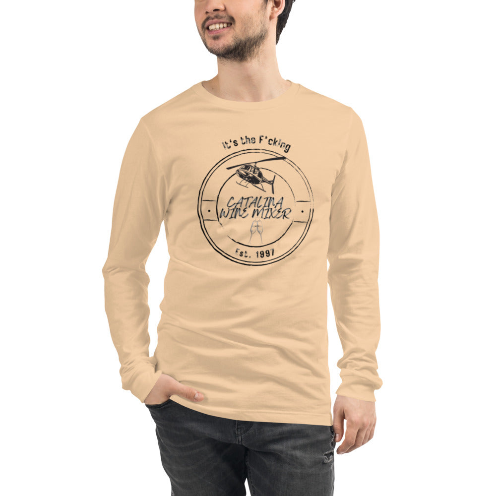 Unisex Long Sleeve Tee Step brothers Movie Funny F*cking Catalina Wine festival Helicopter Expo