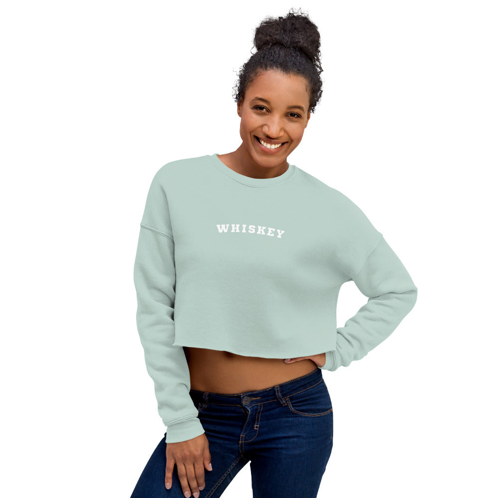 Women's Cropped Sweatshirt whiskey Whisky logo