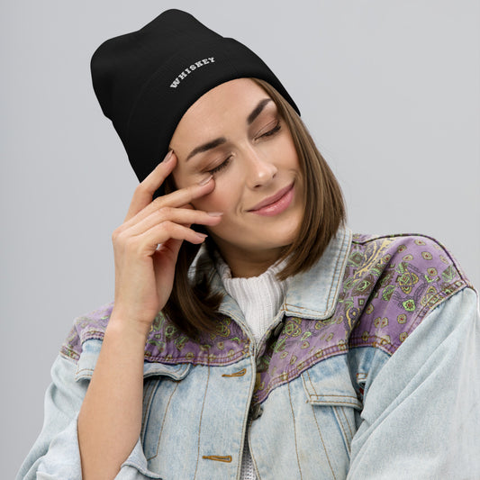 Whiskey Unsex Embroidered Beanie Whisky