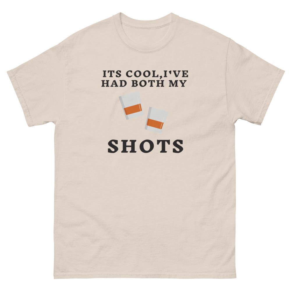 Men's heavyweight tee I've had my shots funny COVID Whiskey Bourbon Whisky Liquor tee