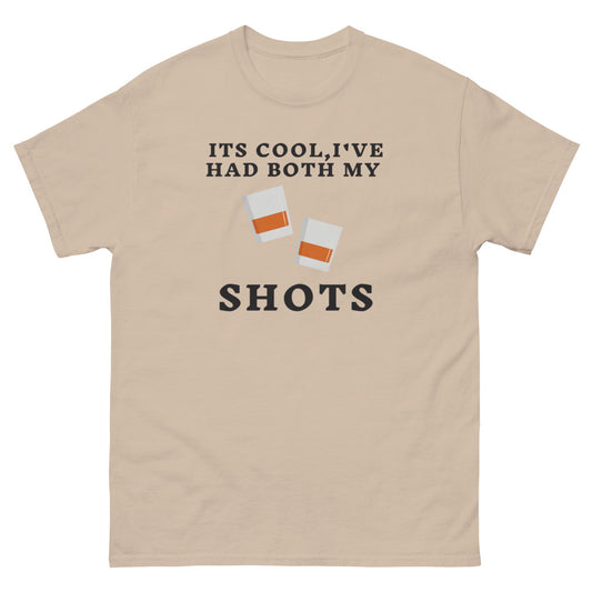 Men's heavyweight tee I've had my shots funny COVID Whiskey Bourbon Whisky Liquor tee