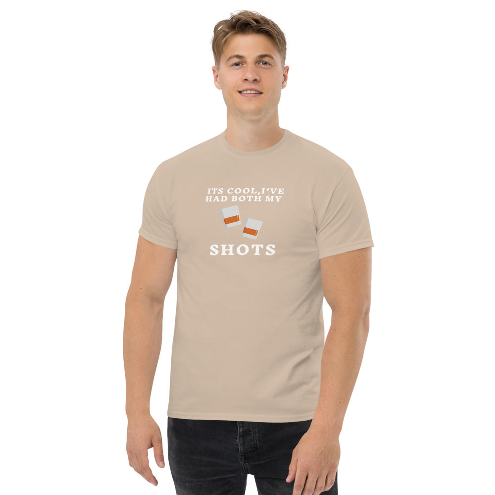 Men's heavyweight tee I've had my shots funny COVID Whiskey Bourbon Whisky Liquor tee