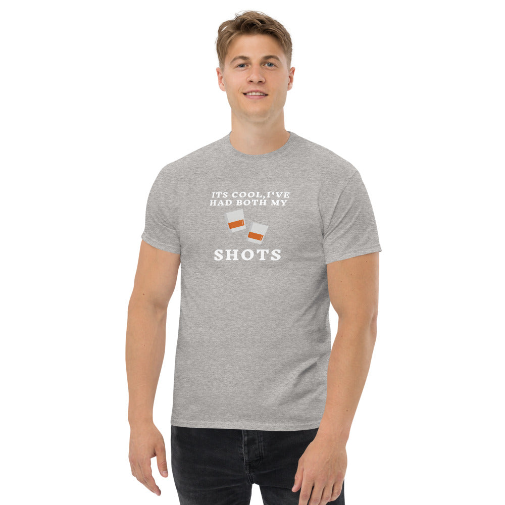 Men's heavyweight tee I've had my shots funny COVID Whiskey Bourbon Whisky Liquor tee