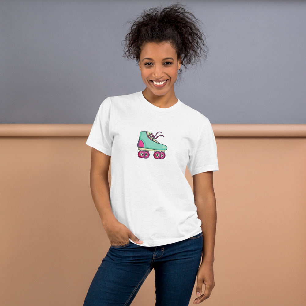 Pastel Roller Skate T-Shirt disco roller rink