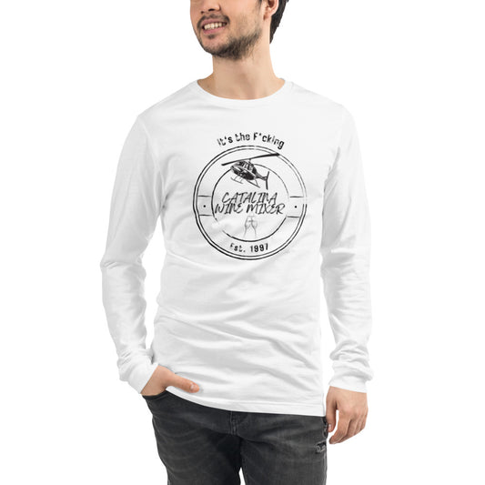 Unisex Long Sleeve Tee Step brothers Movie Funny F*cking Catalina Wine festival Helicopter Expo