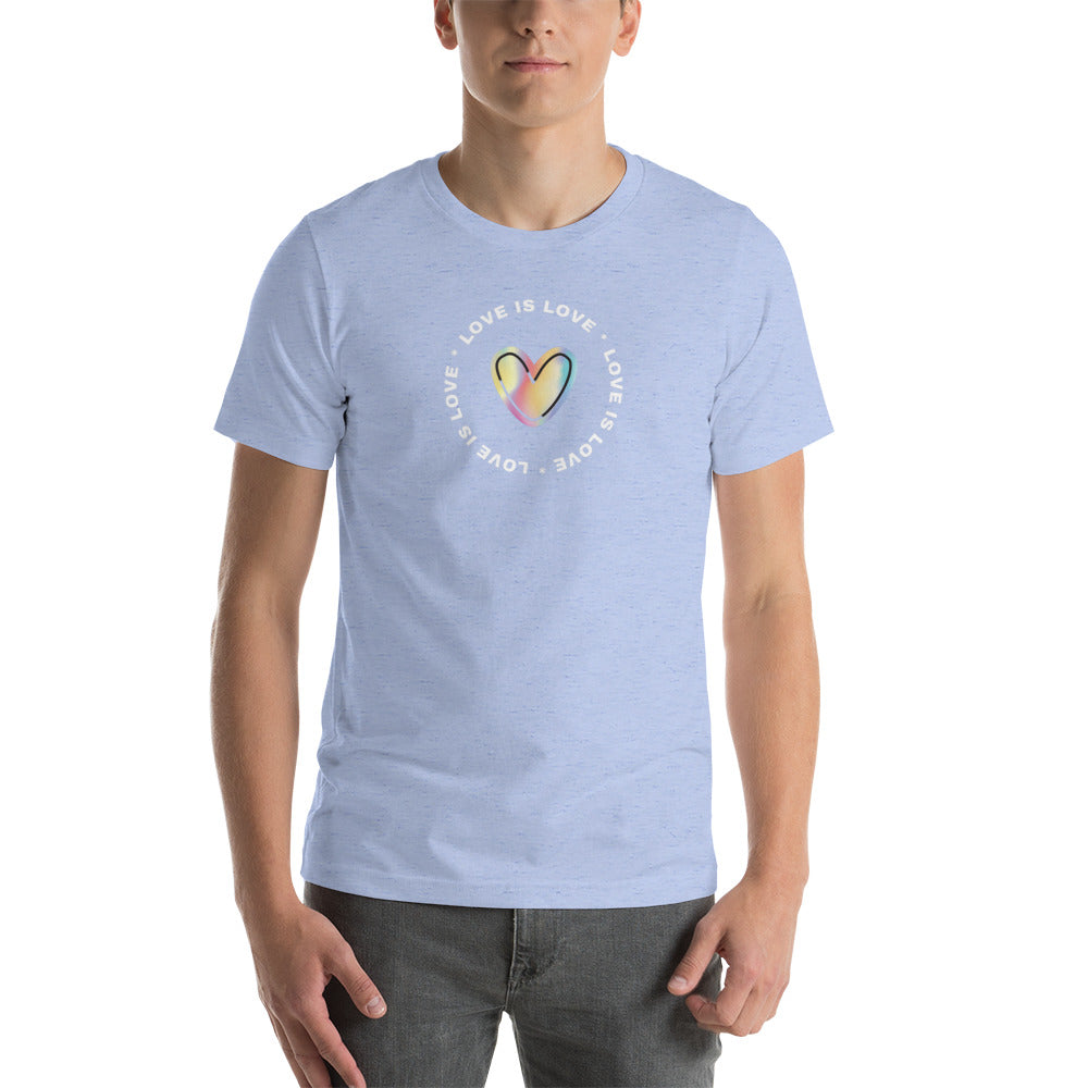 Love is Love LGBTQ+ rainbow equality Short-Sleeve Unisex T-Shirt