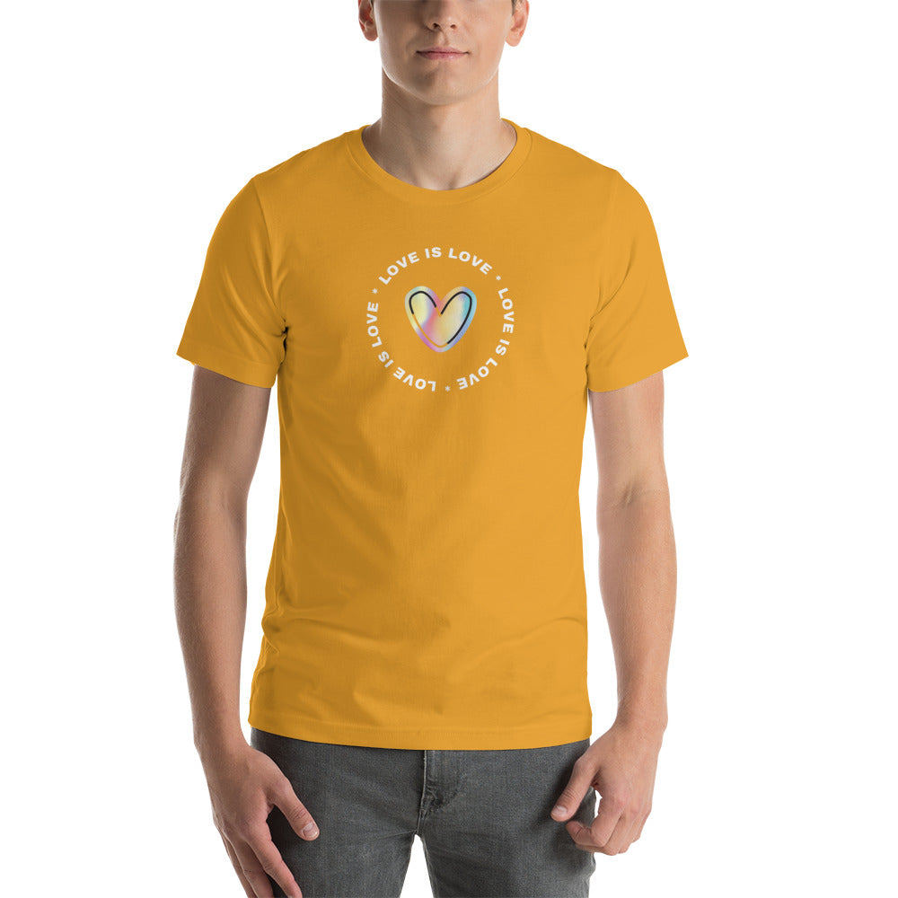 Love is Love LGBTQ+ rainbow equality Short-Sleeve Unisex T-Shirt