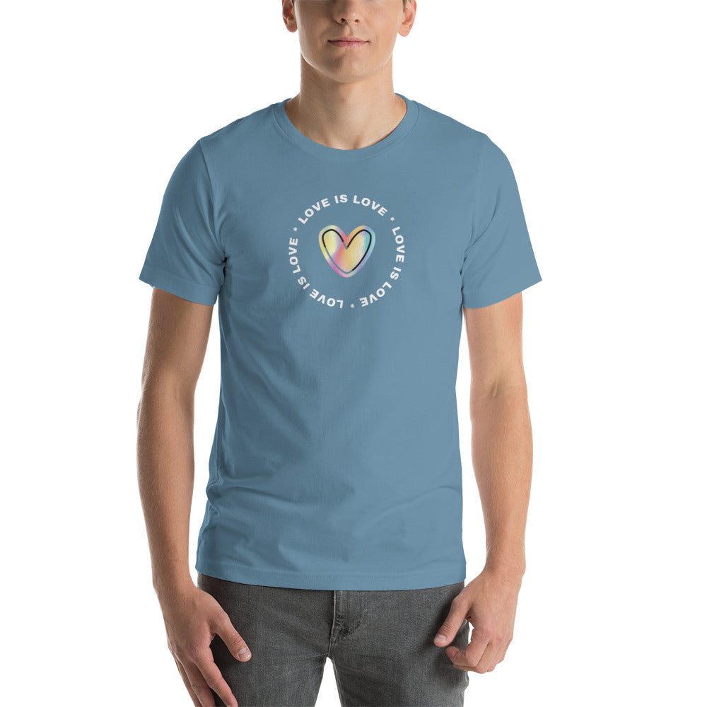Love is Love LGBTQ+ rainbow equality Short-Sleeve Unisex T-Shirt