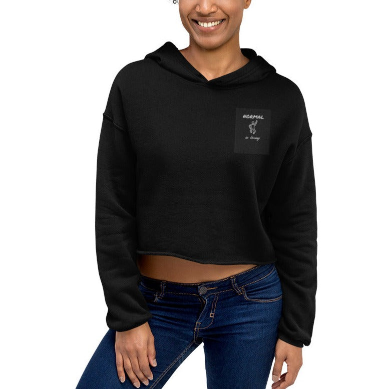 Women's Cropped Hoodie Normal is boring