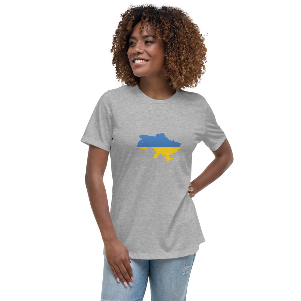 Women's Relaxed T-Shirt Ukraine flag Country