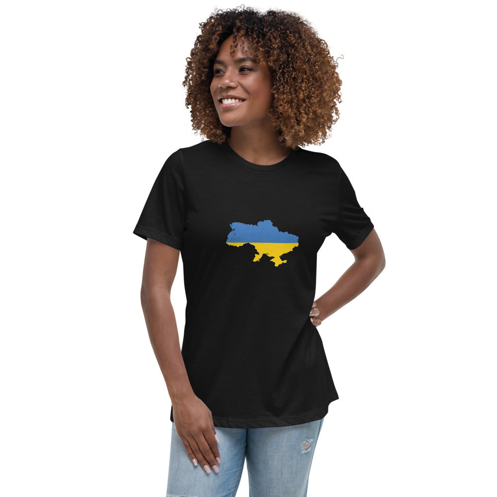 Women's Relaxed T-Shirt Ukraine flag Country