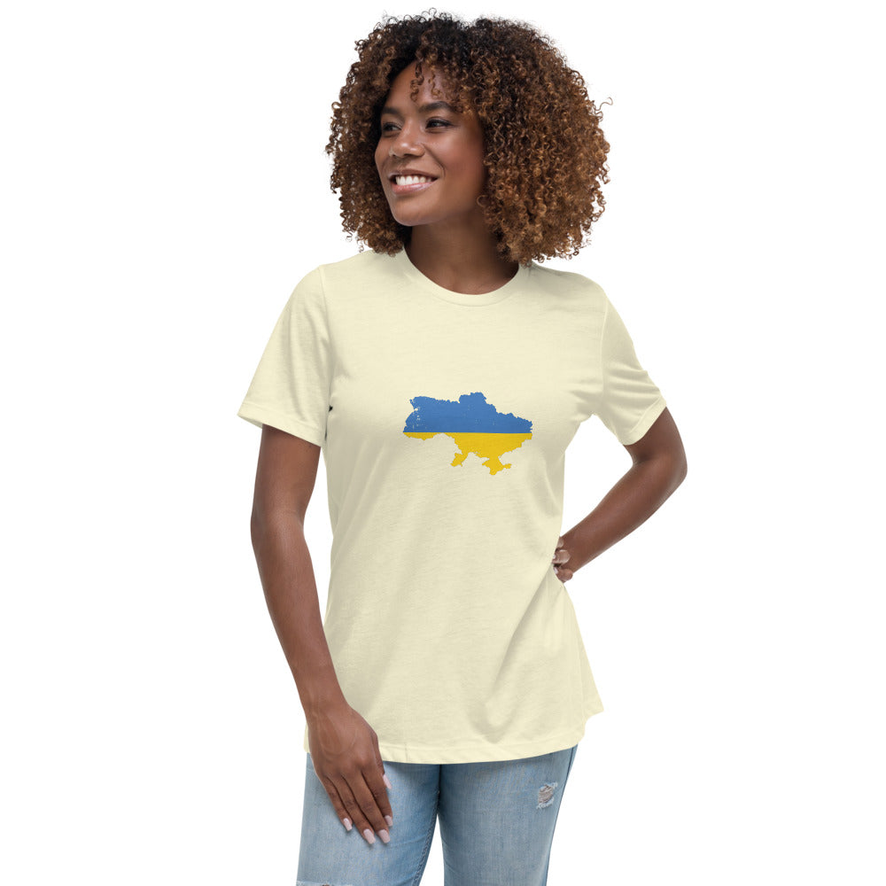 Women's Relaxed T-Shirt Ukraine flag Country