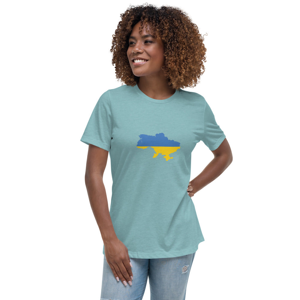 Women's Relaxed T-Shirt Ukraine flag Country