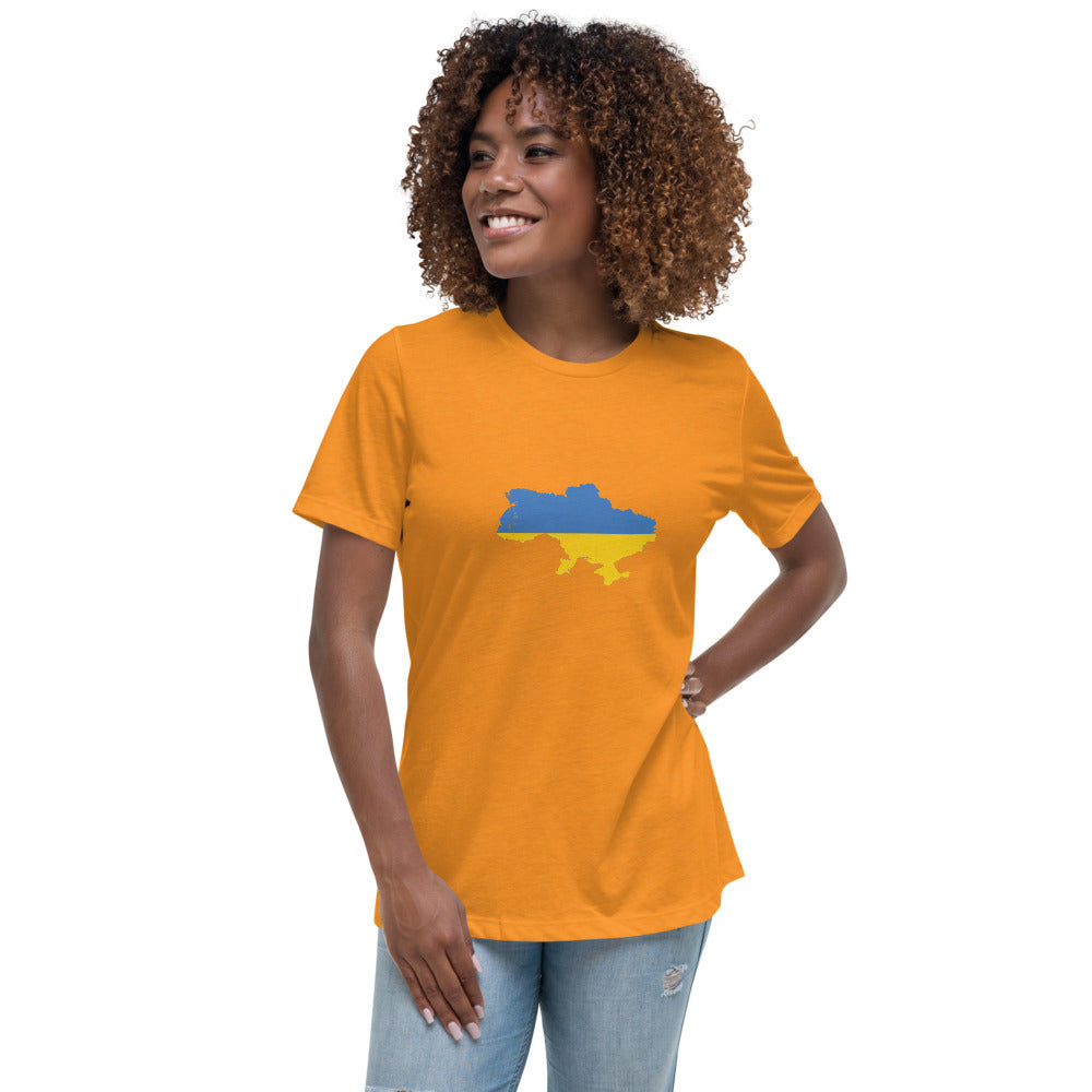 Women's Relaxed T-Shirt Ukraine flag Country
