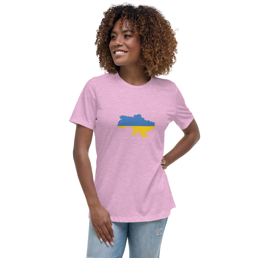 Women's Relaxed T-Shirt Ukraine flag Country