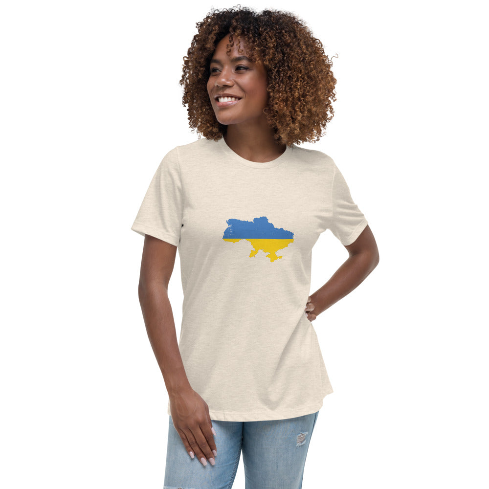 Women's Relaxed T-Shirt Ukraine flag Country