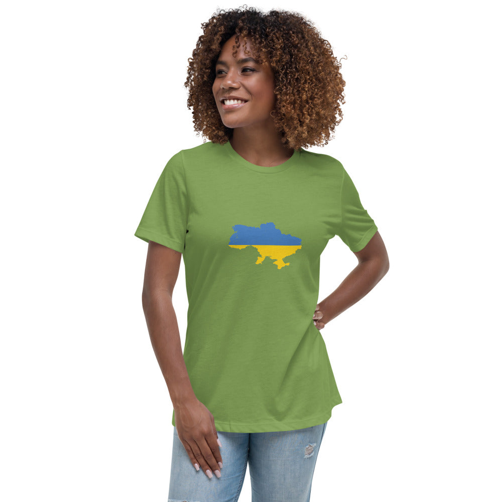 Women's Relaxed T-Shirt Ukraine flag Country