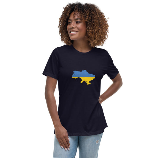 Women's Relaxed T-Shirt Ukraine flag Country
