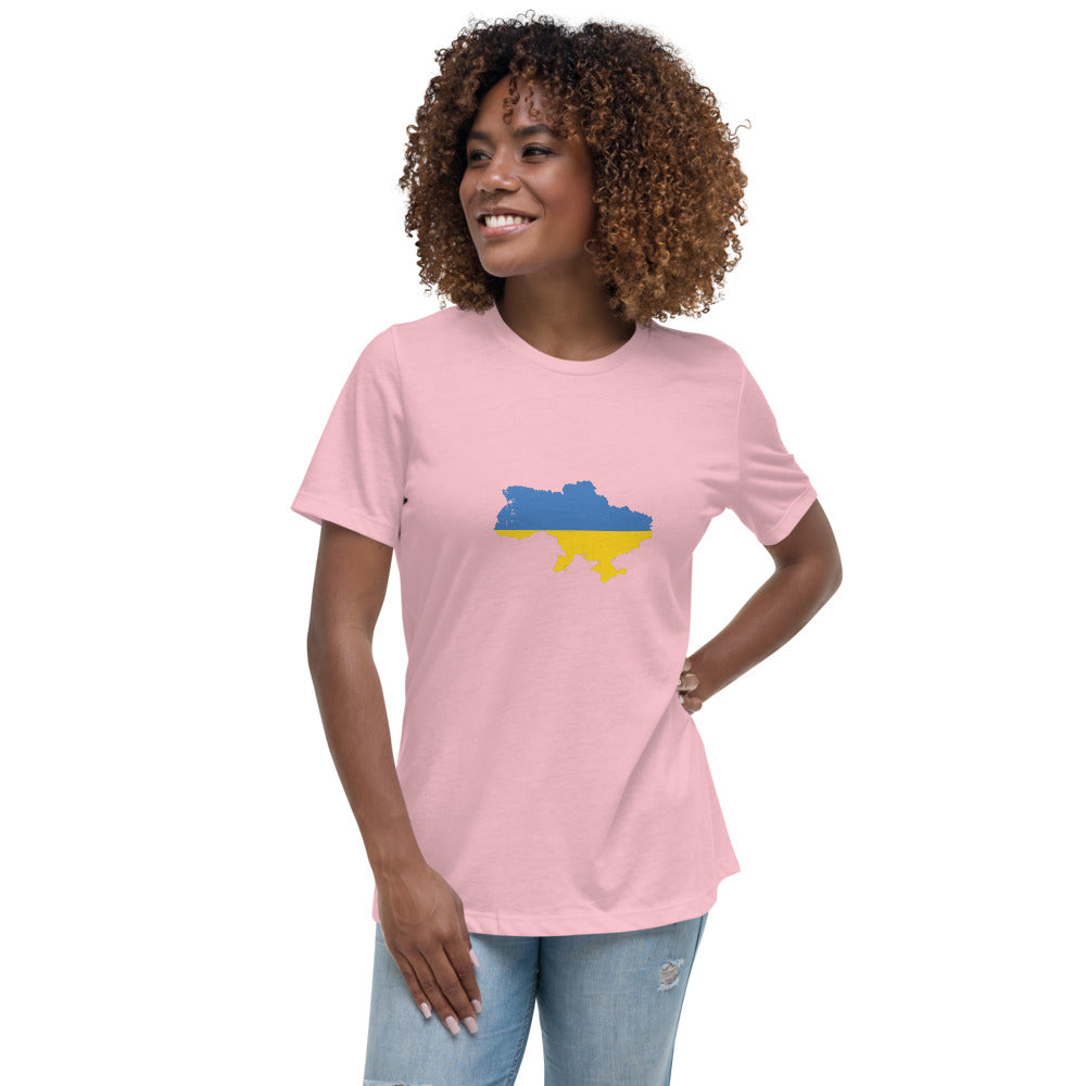 Women's Relaxed T-Shirt Ukraine flag Country