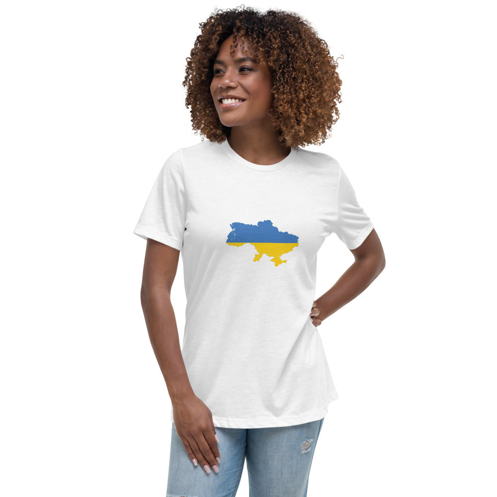 Women's Relaxed T-Shirt Ukraine flag Country
